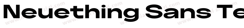 Neuething Sans Test Bold ExExpanded字体转换